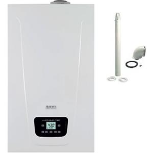Baxi Caldaia a Condensazione Duo-Tec Compact E 24 kW Metano/GPL - Produzione Acqua Calda 13.8 L/min, Classe A, Modulazione 1:7