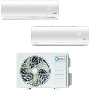 Diloc - Climatizzatore Inverter Diloc Over dual split 9+12 9000+12000 Btu D.Over214 R 32 A+++ Wi-fi Optional