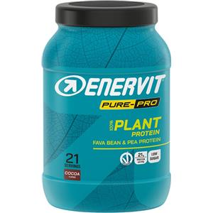 Enervit Pure-Pro 100% Plant Protein Cacao - 630 g, Proteine Vegetali Isolate da Pisello e Fava, 21g di Proteine per Dose, Certificato VeganOK