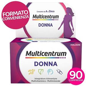 Multicentrum Donna - Integratore Multivitaminico Completo per Donne Fino ai 50 Anni, 90 Compresse
