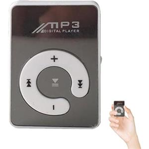 Generic Lettore MP3 con clip da 8 GB | lettore MP3 con scheda TF da 8 GB - Lettore MP3 con morsetto a 6 colori con cavo USB e cuffie
