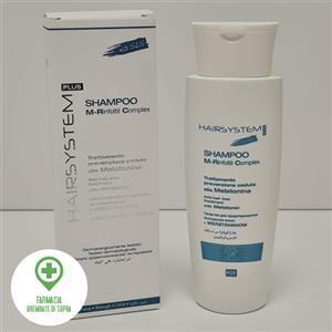 Hairsystem Plus Shampoo M-rinfoltil Complex - Shampoo per la ricrescita dei capelli con Melatonina e senza SLS
