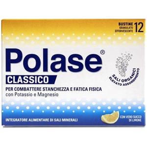 HALEON Polase Limone - Integratore di Sali Minerali con Potassio e Magnesio, 12 Bustine per Energia e Benessere Quotidiano