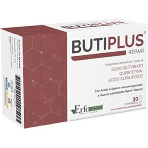 ERFO SpA Butiplus Repair - Integratore Gastrointestinale con Acido Butirrico, Quercetina e Acido Alfa-Lipoico, 30 Compresse