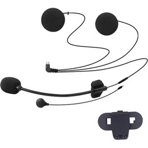 FreedConn ricambi interfono moto,Microfono Cuffie Set + clip per interfono casco TCOMSC e TCOMVB (versione prima del 2021), 8 pin