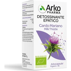 Arkopharma Cardo Mariano Bio - Integratore Alimentare in Capsule per il Benessere Fegato e Digestione, 45 Capsule