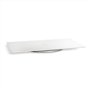 Meliconi Rotobase Elite M - Supporto TV o Monitor Ruotabile a 360°, Universale, Bianco, Portata Massima 70 kg