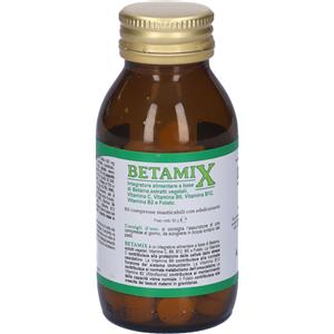 HERBOPLANET Betamix 80 Compresse Masticabili - Integratore con Betaina, Vitamine C, B6, B12 e Folato