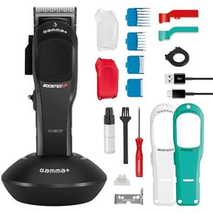 GAMMA Boosted UP Clipper Professionale - Tagliacapelli con Lama Regolabile, Motore Rotativo e 120 Min di Autonomia senza Fili