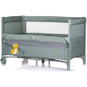 Chipolino lettino da viaggio Relax 2 livelli, parte anteriore abbassabile, borsa, colorazione:verde chiaro