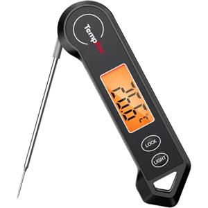 TempPro TP19HB nero Termometro digitale per carne, termometro da cucina