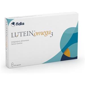 Fidia Farmaceutici LUTEIN OMEGA 3-30 Capsule, Integratore Alimentare di Vitamine, Minerali, Luteina e Zeaxantina con OMEGA 3