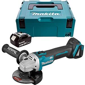 Makita DGA504Z Smerigliatrice angolare 125 mm LXT 18V + 1 BL1850B + MAKPAC