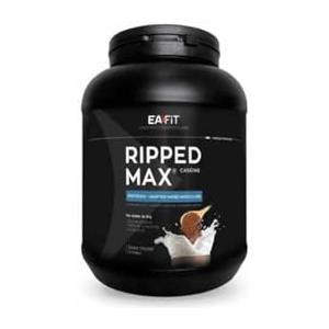EAFIT Ripped Max Caseina Cioccolato - 750g - Proteine - Basso contenuto di Zuccheri e Lipidi - Crescita Muscolare - Caseina Micellare al 100% - Lenta Assimilazione - Anticatabolico - 5g di BCAA