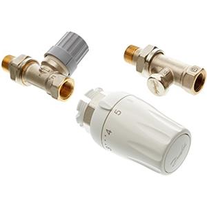 Danfoss 013G6511 Kit con Attacco per Radiatori Rtw, Ra-Fn 10 S (F), Rlv-S 10S, Multicolore, 3/8