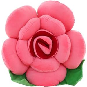 LICHENGTAI Cuscino Grande a Forma di Rosa Cuscino da Pavimento a Forma di Fiore Cuscino da Sedile in Peluche Cuscini da Seduta per Soggiorno, Cameretta Bambini, Auto, Camera da Letto