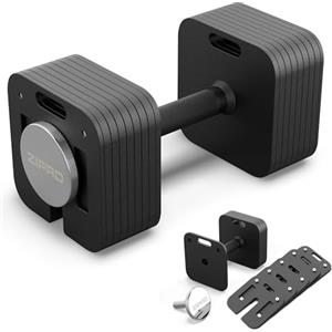 ZIPRO Peso Manubrio Palestra Regolabile 16/24 KG 8×2kg e 2×1kg per Disco Componibile con Sistema a Vite Rapida per Allenamento Sviluppo Muscolare - Fitness Attrezzi Casa Home Gym - 1 Pezzo Square