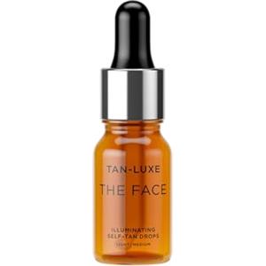 TAN-LUXE - Gocce autoabbronzanti The Face, colore Medium (10 ml), aggiungi le gocce abbronzanti alla skincare per un'abbronzatura del viso perfetta, cruelty free e vegan