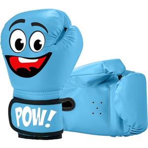 JUOIFIP guantoni da boxe bambino 4 oz per l'allenamento di pugilato Muay Thai guantoni per bambini guanti boxe kick boxing karate
