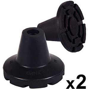 Kmina CONT_A_19 - Tasselli per stampelle con tubo da 19 mm, larghi e flessibili, confezione da 2