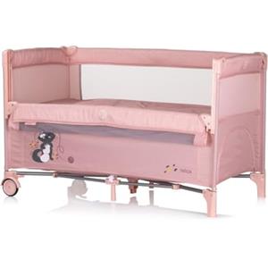 Chipolino lettino da viaggio Relax 2 livelli, parte anteriore abbassabile, borsa, colorazione:rosa rosato