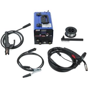 PLASMARGON Saldatrice a Filo Continuo senza gas 200 A, 3 in 1 Saldatrice MIG No Gas/MMA/LIFT TIG Saldatrice - Inverter IGBT, filo animato da 0,8 mm, 230 V, MIG 200