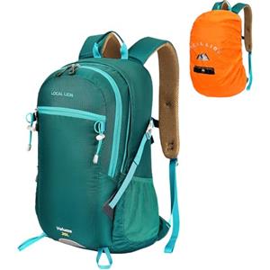 LOCAL LION Zaino da Hiking 20L, Zaino Trekking e Esursione in Nylon con Copertura Antipioggia,Durevole e Alta Capacità per Viaggio e Campeggio