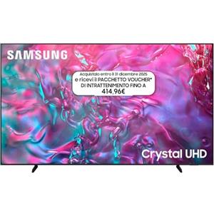 Samsung Smart TV 98 UE98DU9070UXZT, Crystal UHD 4K, Motion Xcelerator 120Hz, Airslim Design, DVBT-2, Q-Symphony & Adaptive Sound, Integrato con Bixby, comp con Alexa e Google Assistant, Black 2024