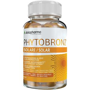 Arkopharma Phytobronz Solare - Integratore Antiossidante in 60 Gommose per la Protezione della Pelle