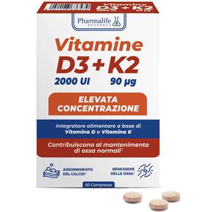 Pharmalife Research Vitamine D3 + K2 60 cpr