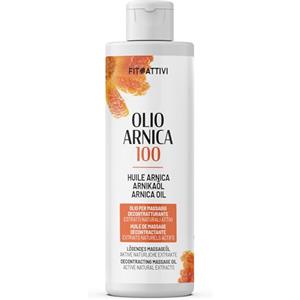 FITOATTIVI NATURA E BENESSERE Olio Arnica Forte per Massaggi Rilassanti e Decontratturanti, Olio Ideale per Tensioni Muscolari e Sportivi con Canfora Riscaldante e Olio di Lavanda e Eucalipto, 250 ml - FITOATTIVI