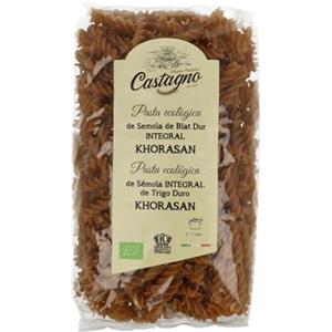 Castagno Bruno Fusilli di Kamut Integrale Biologici 500 g - Pasta Alternativa al Frumento
