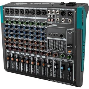 SOPERIT Mixer professionale a 8 canali, mixer audio stereo con alimentazione phantom Bluetooth 48 V per console DJ mixer studio di registrazione