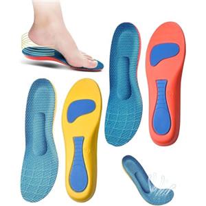 BARRU 2 Paia di Solette Ortopediche, Plantari per Piedi Piatti, Fascite de Plantare e Dolori ai Piedi, Adatte per Scarpe de Antinfortunistiche, da Lavoro e Sportive (Taglia 39-40)