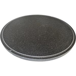 LITHOS MATERIE PIASTRA IN PIETRA LAVICA Ollare - Refrattaria dell'Etna per Forno Elettrico & Gas, Barbecue, Bistecchiera per Pizza e Carne - Misure a Scelta, Forma Rotonda (50 cm2)