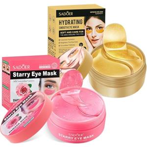 Znnhnn 120 Pcs Collagene Patch Occhi Maschera Contorno, Patch Occhiaie e Borse, Eye Patch Occhi Essence, Maschera Occhiaie ldratante Antirughe Antieta, Riduce Gonfiori