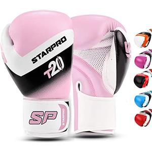 Starpro Guantoni in Pelle Sintetica per Bambini. Guanti Allenamento per Piccoli da Boxe, Sparring, Muay Thai, Kickboxing, Fitness, Pugilato - Vari colori - 4oz 6oz