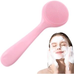 Anulely Spazzola per la pulizia del viso, spazzola manuale per la pulizia del viso, in silicone, detergente per la pelle del viso, tappetino esfoliante per massaggio, scrub viso
