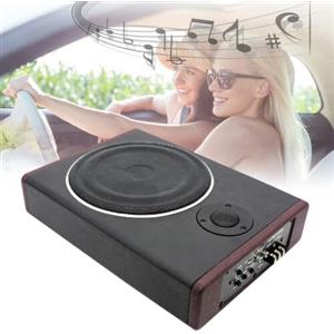 ieLsngai Subwoofer Attivo da 8 Pollici Subwoofer Auto Attivo, Amplificatore Stereo per Auto, Altoparlante Compatto per Auto, Subwoofer 600 W Nero