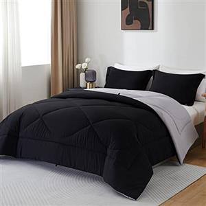 beeweed Piumino 4 Stagioni Letto Singolo 135x200, Reversibile Piumone Autunnale Invernale 135 x 200 - Trapunta 200x135, Microfibra Sintetica 300 GSM, 1 Federe(50x80cm)