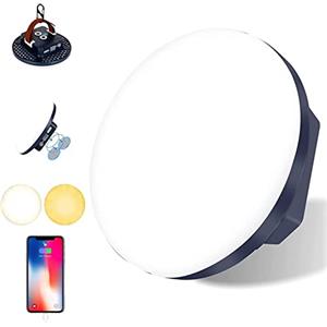 iodoo Torcia LED Ricaricabile, Torcia a LED 2500 Lumen / 16500mAh Torce Lanterna LED da Campeggio IPX4, Lampada Lanterne per Interruzioni di Corrente, Pesca, Emergenza, Escursionismo