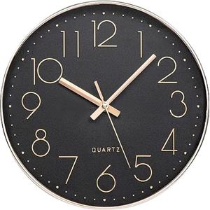 ACCSHINE Orologio da Parete Moderno, Silenzioso Senza Ticchettio, Orologio Muro Grande 30cm Numeri Semplice Classico Orologio al Quarzo per Camera da Letto, Scuola, Ufficio, Soggiorno, Cucina
