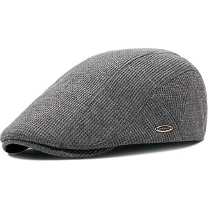 YAMEIZE Cappello Piatto retrò da Cabbie Invernale - Regolabile da Uomo Donna Berretto Ivy Flat cap in Cotone di Tendenza Newsboy Piatto Peaky Driving