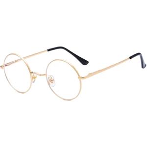 LJCZKA Occhiali Anti Luce Blu Rotondi per Donna Uomo, Occhiali da Computer Luce Blu in Metallo Anti Affaticamento Antiriflesso Unisex
