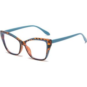LJCZKA Occhiali Anti Luce Blu Donna, Gatto Montatura Occhiali da Vista con Anti-affaticamento per Computer Gaming