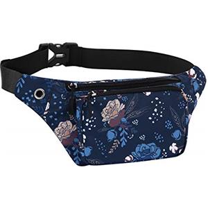 HAWEE Elegante Marsupio Sportivo Cintura Corsa Leggero Unisex Marsupio Corsa Multicolor Esecuzione Pouch con Cintura Regolabile e Jack per Cuffie per Uomo Donna Corsa Jogging Ciclismo Escursionismo