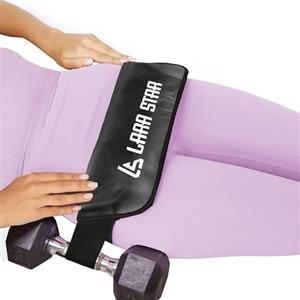 LARA STAR Cintura di Spinta dell'anca, Cintura per Spinta dell'anca, Cuscinetto per Glutei, Allenamento con manubri Kettlebell per affondi e Squat inverso