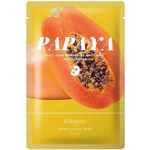 Generico Maschera Viso alla Papaya 25ml - Idratante e Anti-Age | Maschera in Tessuto Imbevuta per Pelle Luminosa, Morbida e Uniforme | Nutre e Migliora Imperfezioni e Brufoli