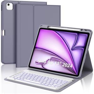 Occtingkind, Tastiera per iPad Air 13 2024 (M2)/ 2025(M3), Custodia con Tastiera per iPad Air 13