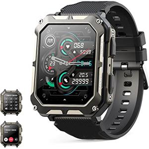 MIGOUFIT Smartwatch Uomo Militare con Effettua/Risponde Chiamate , 1.81